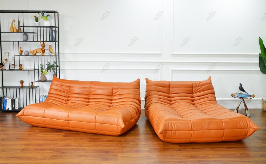 leather couch with chaise