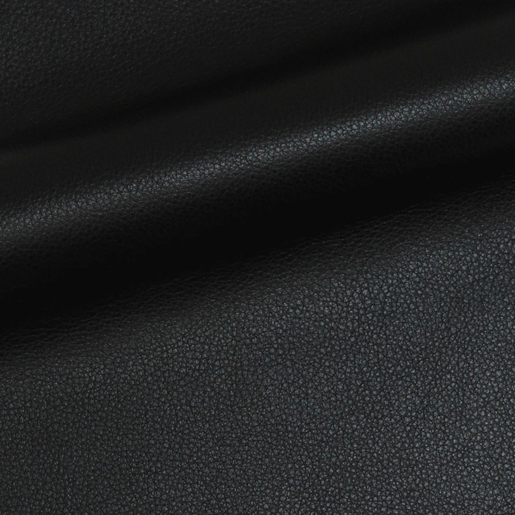 full grain aniline leather black