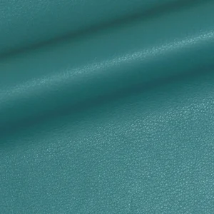 full grain aniline leather deep teal