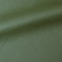 full grain aniline leather olive green