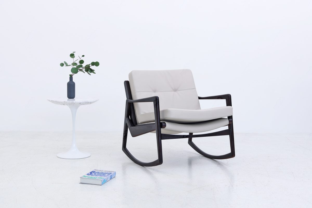 mid century modern rocking chair