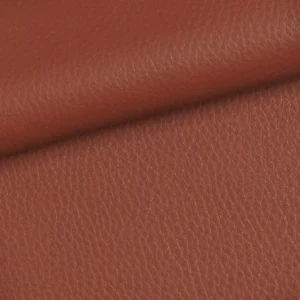 semi-aniline leather brick red
