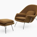 Saarinen Inspired Womb Chair and Ottoman