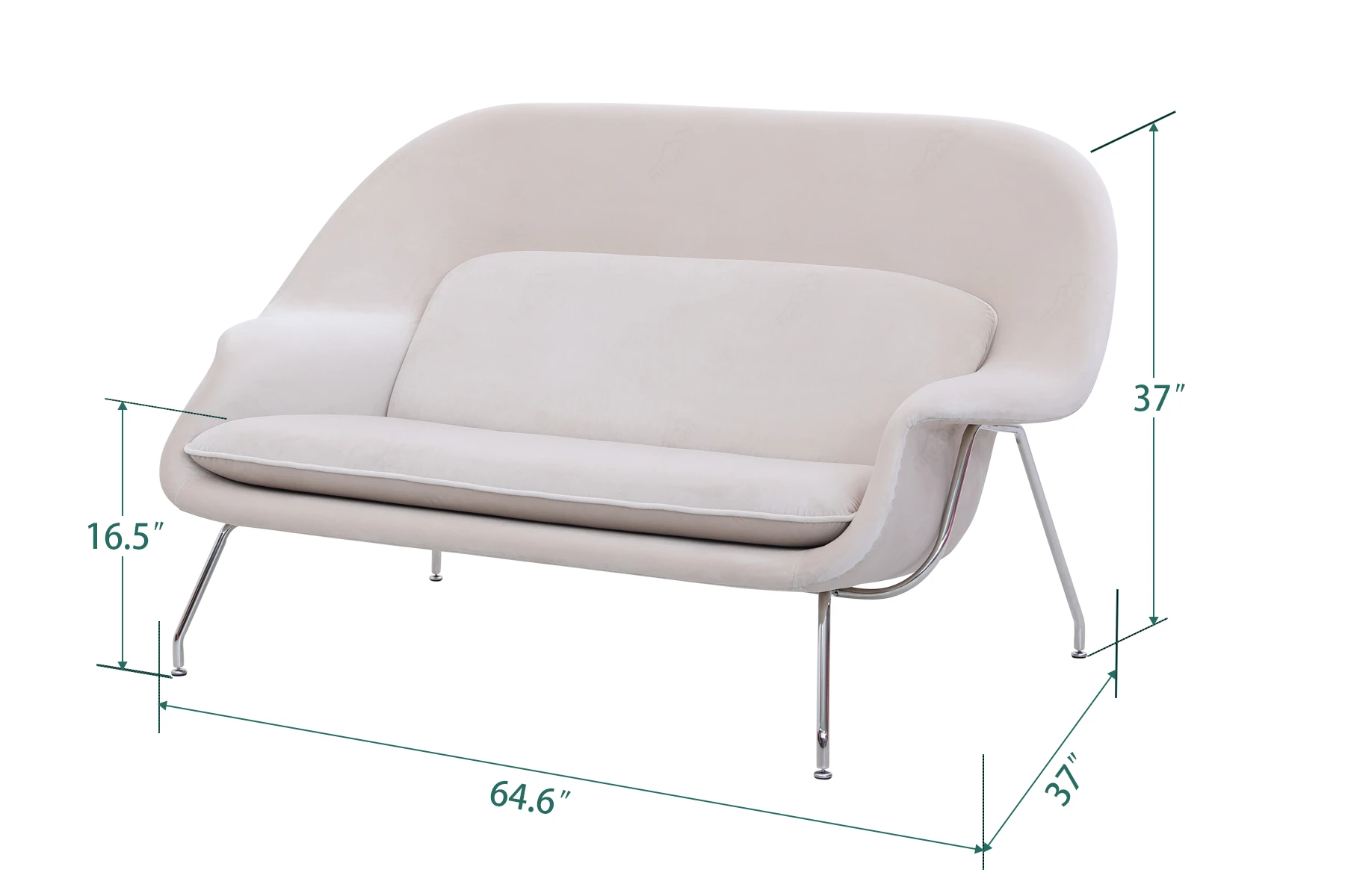 saarinen-inspired-womb-sofa-fa040fa02s-dimension
