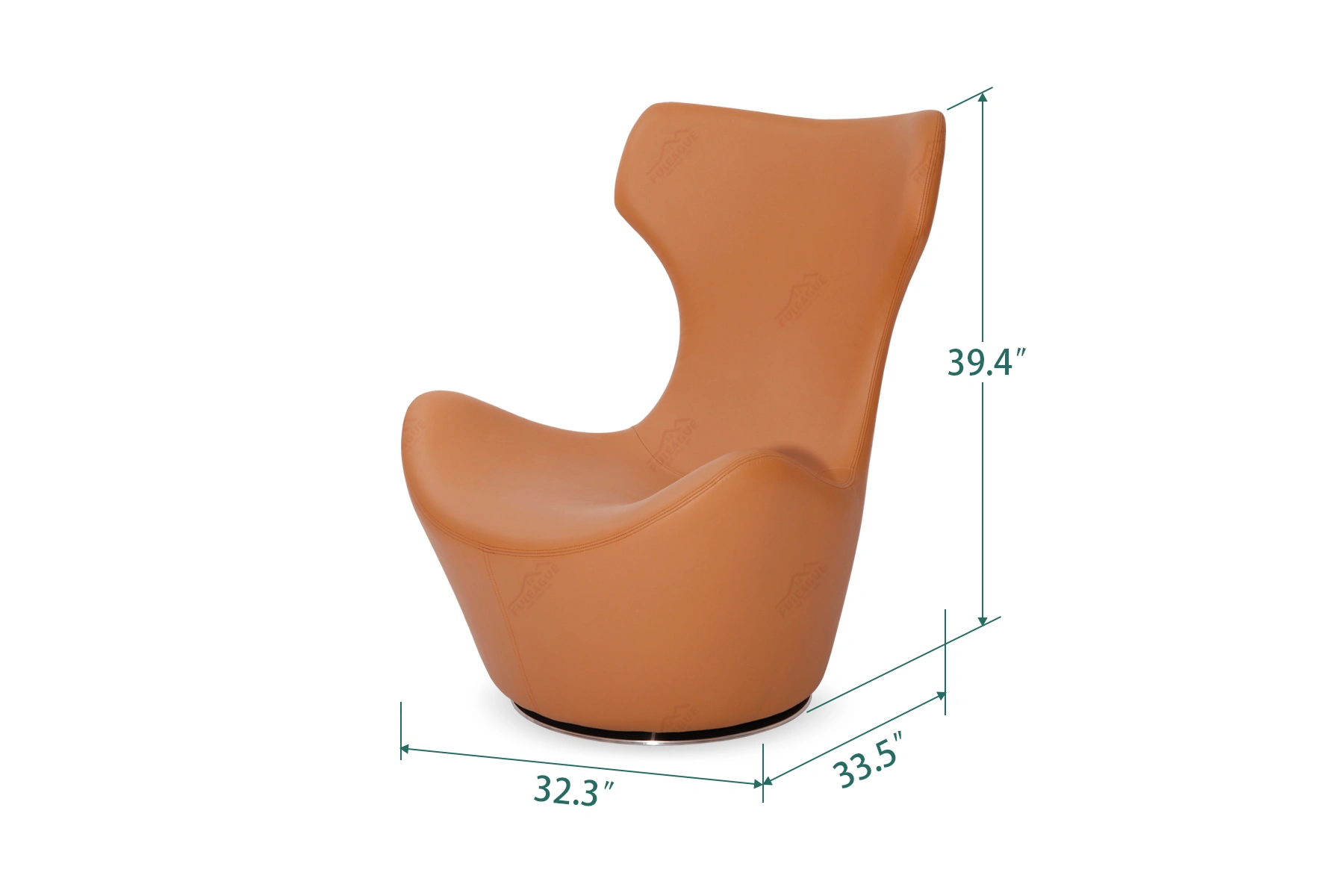 grande-papilio-inspired-chair-leather-cl231le01s-dimension