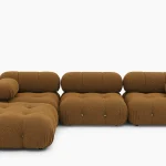 Mario Bellini Inspired Modular Sofa, 1x Left Seat,1x Right Seat, 1x Middle Seat, 1x Large Ottoman
