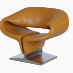 Ribbon Inspired Leather Chair